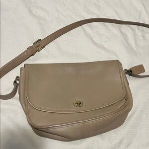 Coach Beige Leather vintage city bag